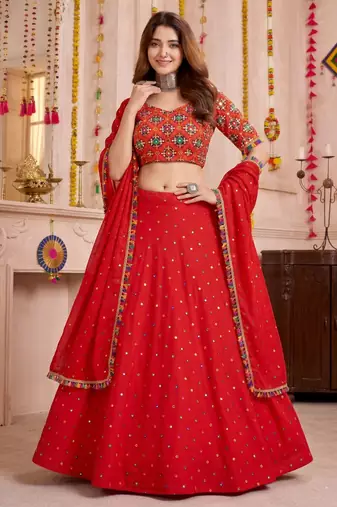 Aqua-Blue  Function Wear Lehenga Choli