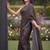 Women's luxury printed satin saree with unstitched banglory silk blend blouse piece