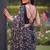Women's luxury printed satin saree with unstitched banglory silk blend blouse piece