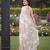 Women's luxury printed satin saree with unstitched banglory silk blend blouse piece