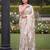 Women's luxury printed satin saree with unstitched banglory silk blend blouse piece