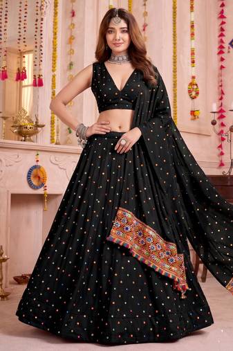 Brown  Function Wear Lehenga Choli