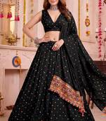 Brown  Function Wear Lehenga Choli