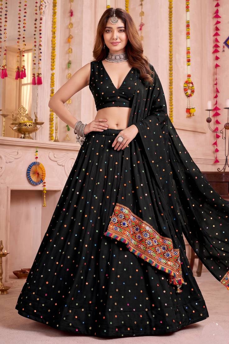 Brown  Function Wear Lehenga Choli
