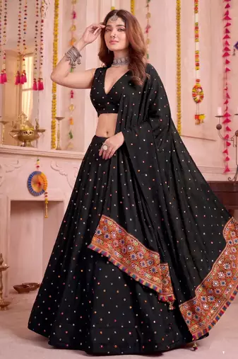 Brown  Function Wear Lehenga Choli