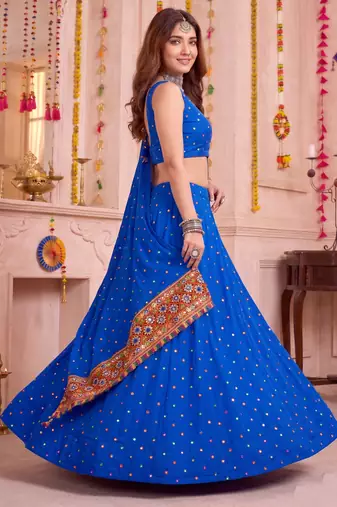 Light-Lavender Designer Premium Function Wear Lehenga Choli