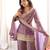 heavy silk blend embroidery sequence and jari work lavender readymade salwar suit