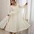 heavy chanderi silk fancy mirror lace handwork work off white readymade ethnic gown