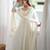 heavy chanderi silk fancy mirror lace handwork work off white readymade ethnic gown