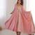 Heavy roman silk embroidery sequnce work light pink readymade ethnic gown