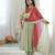 trendy roman silk blend  embroidery sequence and mirror work pista readymade ethnic gown