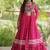 navratri cotton lehenga choli -bandhani print kurti with kutchi patchwork & flair - free size