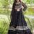 navratri cotton lehenga choli -bandhani print kurti with kutchi patchwork & flair - free size