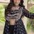 navratri cotton lehenga choli -bandhani print kurti with kutchi patchwork & flair - free size