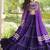 navratri cotton lehenga choli -bandhani print kurti with kutchi patchwork & flair - free size