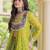 navratri cotton lehenga choli -bandhani print kurti with kutchi patchwork & flair - free size
