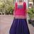 women navratri rayon lehenga choli with bandhani jacket - free size