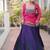 women navratri rayon lehenga choli with bandhani jacket - free size