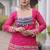 women navratri rayon lehenga choli with bandhani jacket - free size