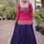 women navratri rayon lehenga choli with bandhani jacket - free size