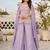 Lavender silk embroidered wide-leg sharara set for wedding
