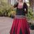 women navratri rayon lehenga choli with bandhani jacket - free size