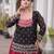 women navratri rayon lehenga choli with bandhani jacket - free size