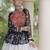 women navratri bandhani lehenga choli - cotton flair with kutchi gamthi patchwork - free size
