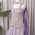 Lavender silk embroidered wide-leg sharara set for wedding