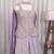 Lavender silk embroidered wide-leg sharara set for wedding