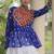 women navratri bandhani lehenga choli - cotton flair with kutchi gamthi patchwork - free size