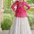women navratri bandhani lehenga choli - cotton flair with kutchi gamthi patchwork - free size