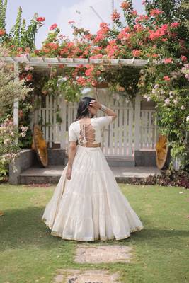 women cotton lehenga choli with kutchi patchwork -full stitched flair - free size 2