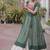 women bandhani print cotton lehenga choli with kutchi patchwork - free size