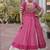 women bandhani print cotton lehenga choli with kutchi patchwork - free size
