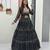 Black Color Thread, embroidery and codi work  faux georgette Lehenga Choli Set