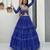 Blue Color Thread, embroidery and codi work  faux georgette Lehenga Choli Set