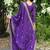 Purple sequins embroidered chinon stitched salwar kameez