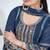 Navy-blue sequins embroidered faux georgette stitched salwar kameez