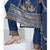 Navy-blue sequins embroidered faux georgette stitched salwar kameez