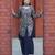 Black sequence embroidered and real mirror work  tappeta silk stitched salwar kameez