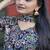 Black sequence embroidered and real mirror work  tappeta silk stitched salwar kameez