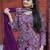 Wine sequence embroidered and real mirror work  tappeta silk stitched salwar kameez