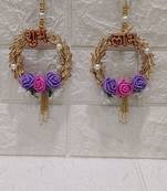 subh labh mini flower hanging for home decoration decor (pack of 2)