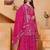 Pink sequins embroidered faux georgette stitched salwar kameez