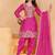 Pink coding sequins embroidered chinon stitched salwar kameez