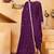 Wine coding sequins embroidered chinon stitched salwar kameez