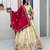 Off White Color Embroidery ,Thread and Sequence Work Silk blend lehenga choli set