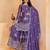 Lavender sequins embroidered chinon stitched salwar kameez