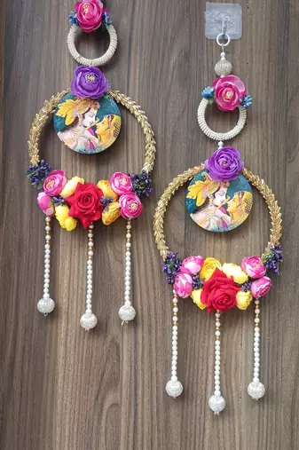 handmade hanging decorative door toran tassel home temple festival decorations (pack of 2)